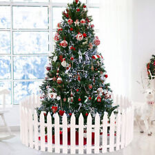 25X Picket Fence Garden Fencing Lawn Edging Home Yard Christmas Tree Fence White
