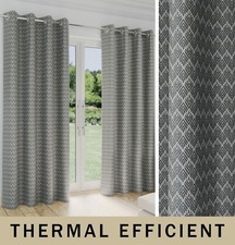 Aspen Grey Eyelet Curtains