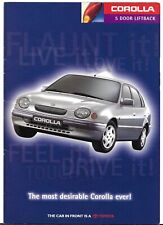 Toyota Corolla 5-dr 1997-1998 UK Market Sales Brochure CD, G6, GS & Sportif