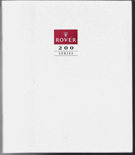 Rover 200 series - rover, uk