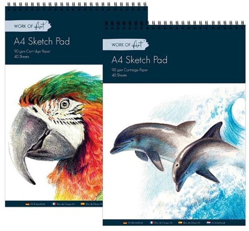 Pack sketch pad spiral - a4,