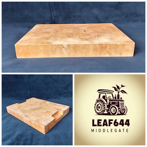 Large vintage wooden butchers - large,