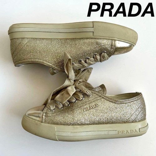 Prada ribbon lace glitter - prada,