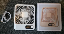 5 Speed Rechargeable USB C Electric Fan - Very Light Weight