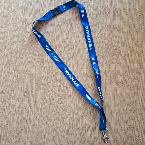 Ryanair blue neck lanyard with - ryanair,