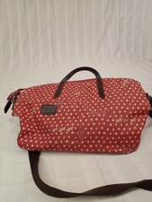 Radley Ladies Handbag Peachy Pink Hears Spots Dogs Pattern Dual Handles