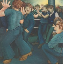 Beryl Cook Art - “Bangs Disco” 1977  Stunning Rare Hardback Print Museum Quality