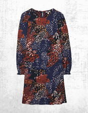 Women’s Fat Face Dress Casual Jersey Long Sleeve Multi Animal Karen Multi