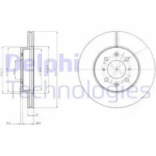 2x Brake disc Vented BG2759