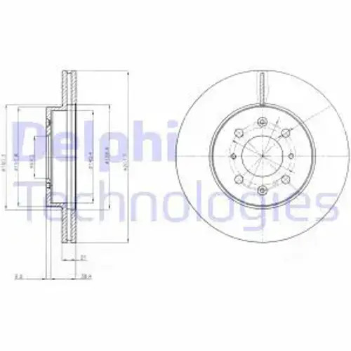 Brake disc vented bg2759 - brake,
