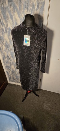 Monkyl mettalic shiny bodycon - mettalic,