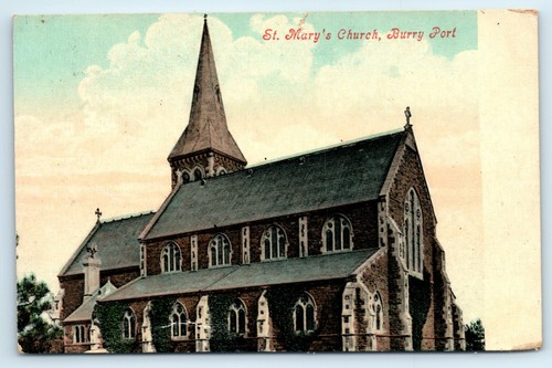 Postcard burry port - st, marys
