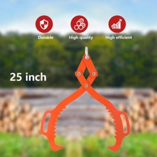 Log Skidding Lifting Tongs 25' Log Grabber with O-Ring Forestry Logging Tools UK