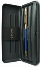 Parker Custom Insignia Ballpoint Pen Blue & Gold New In Box From The 90'S  Usa 