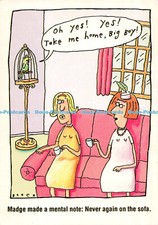 D084945 Madge made a mental note never again on the sofa. Hallmark Cards. No. 4