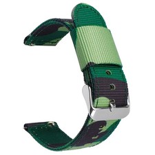 Quality Camouflage Nylon Watch Strap Mens 18 20 22 24mm Outdoor Sports Wristband