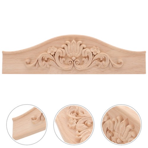Beige solid wood pediment over - beige,