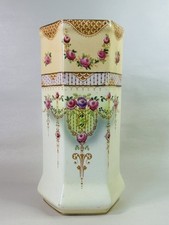 Rare Antique Windsor Art Ware Gibson & Sons Edwardian Porcelain Blush Vase