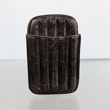 Vintage Brown leather 5 finger