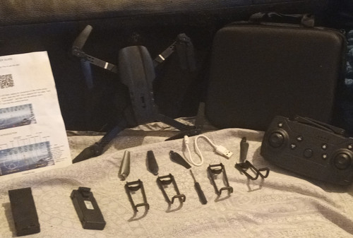 Black wifi camera quadcopter - camera,