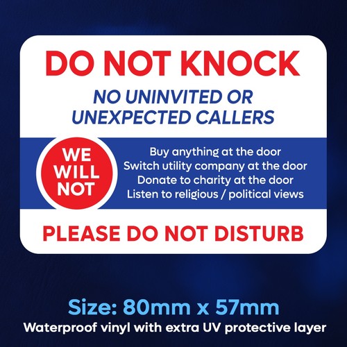 Stop cold callers sticker do - callers,