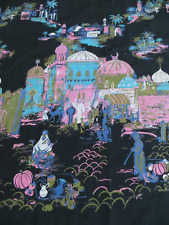1950s Millworth Converting Corp border fabric 'CASBAH' -  72cm x 88cm