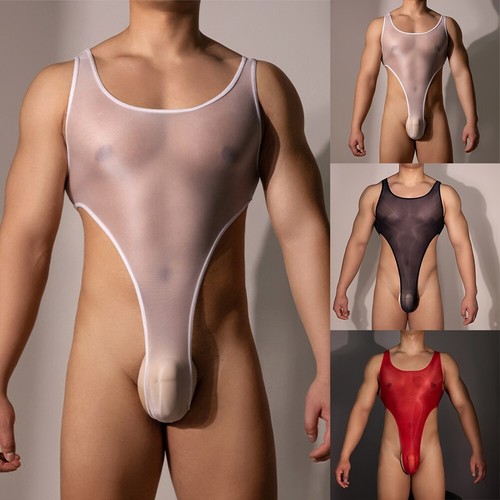 Mens stretchy backless thong - backless,