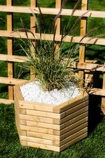  Hexagon Wooden Planters