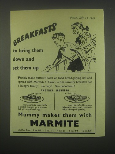 1949 marmite spread - marmite,