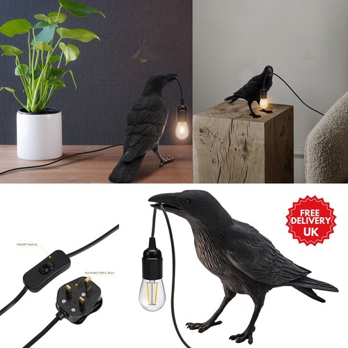 Resin lucky bird raven desk - resin,