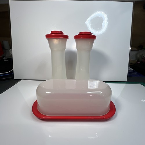 Tupperware salt and pepper - and,