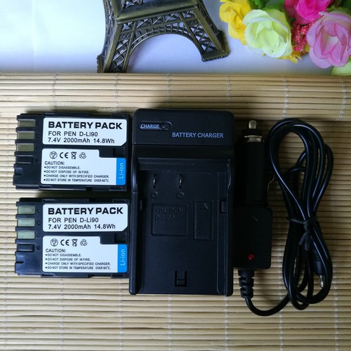 Battery li90 charger - d-li90, +charger