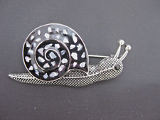 Enamel & Paua Shell Snail