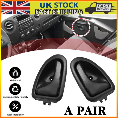 Black interior door handle - black,