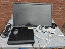 QVIS CCTV SYSTEM 3 X TURVIP 6 CAMERAS MONITOR & QVIS VIPER-NVR-8-6TB DVR £150+VT