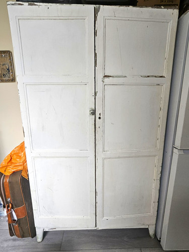 Wooden freestanding wardrobe - wooden, 2
