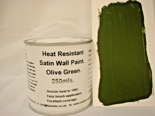 250ml satin olive - 250ml, green