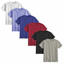 2/4/6 Pack Mens Plain T-Shirt