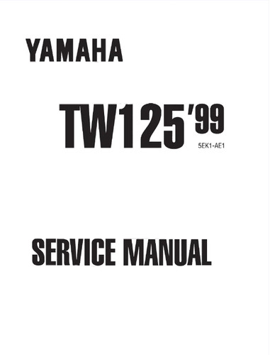 Tw125 repair manual - tw125,