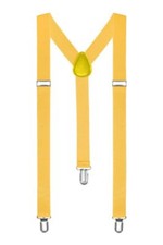 ADJUSTABLE BRACES MENS WOMENS UNISEX TROUSER ELASTIC Y-BACK SUSPENDERS CLIPON UK