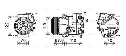 Olak605 ava compressor fit - compressor,