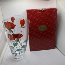 Goebel Glass Vase Roses #