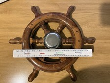 Vetus Little Ship Boat Wooden Steering Helm Wheel