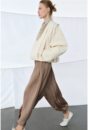 Zara collection pleated - zara,