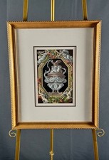 Vintage Framed Putti Cherub
