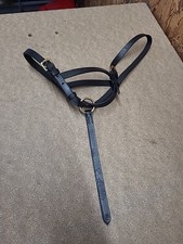 Hy Equestrian Foal Slip, Headcollar, Large Foal  Size, Black Leather.(Ref:130Y)