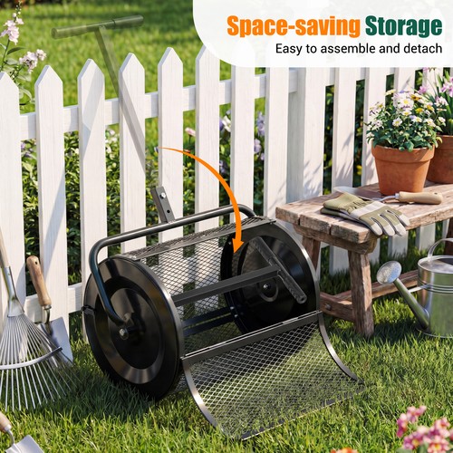 Compost spreader adjustable - spreader,