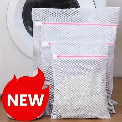 Zipped mesh laundry bags - zipped,
