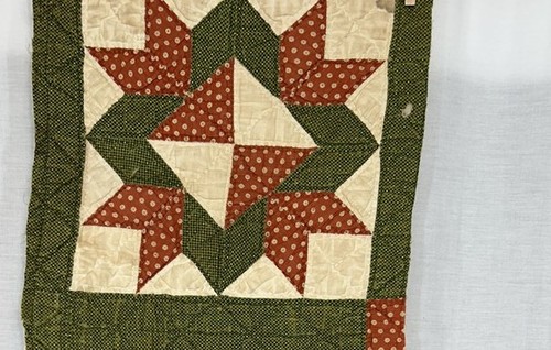 Antique quilt piece blocks - antique,