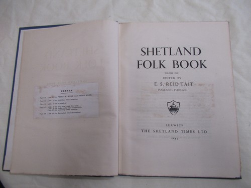 Shetland folk book vol by - folk,